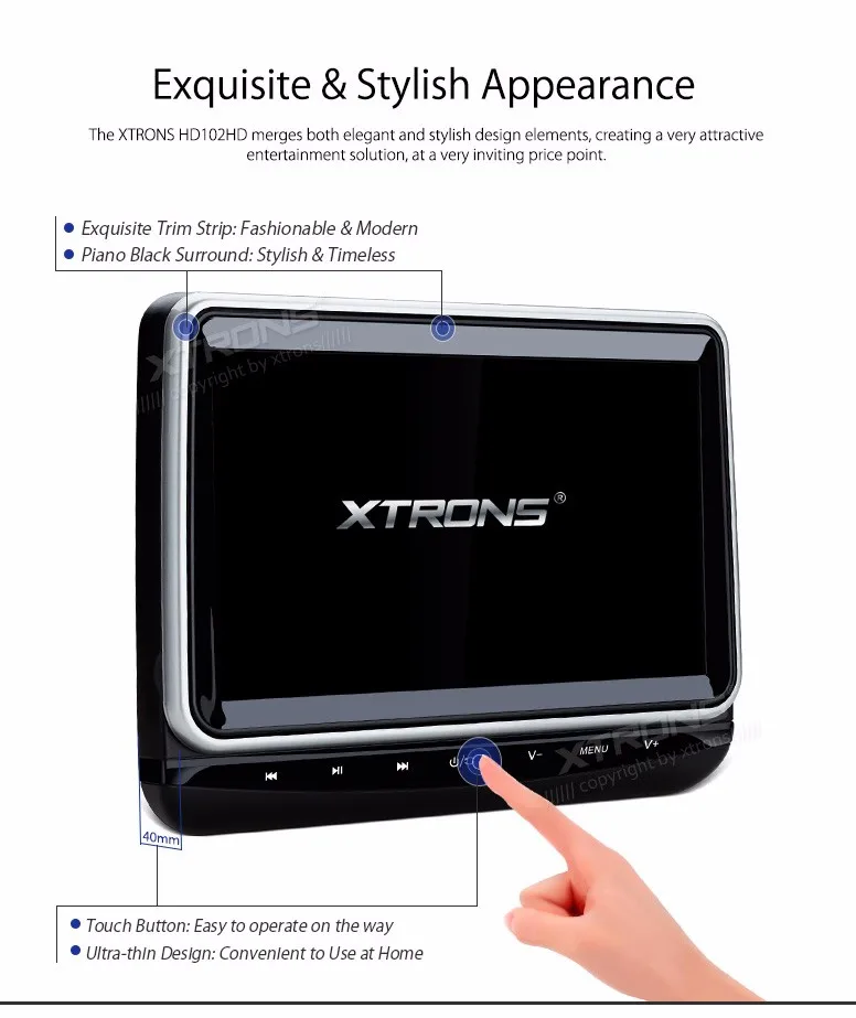 Excellent 10.1" Touch Button Headrest Car DVD Car Headrest DVD Car Headrest Monitor DVD with HDMI Port & Front Flip Into Discs Design 2 Excellent 10.1" Touch Button Headrest Car DVD Car Headrest DVD Car Headrest Monitor DVD with HDMI Port & Front Flip Into Discs Design 2