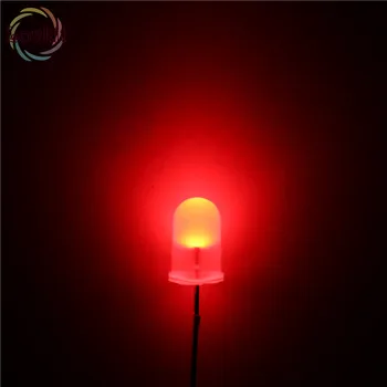 

100pcs 5mm Diffused Red LEDs Bulb Light Urtal Bright MILK led lamp Electronic Components 5MM Emitting Diodes Wholesale Retail