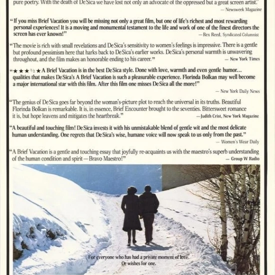 Brief Vacation Movie Poster (11 x 17)