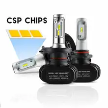 2Pcs CSP H8 H11 Fog Lamp H4 Led H7 H1 H3 Car Headlight Bulbs For Auto S1 N1 H27 HB3 HB4 Led Automotive 12V 50W 8000LM 6000K