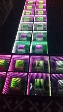 Новое Поступление TIPTOP Бесплатная Доставка Свадебные Украшения Зеркало 3D Led Танцпол Со Временем Туннельного Эффекта, 3D RGB Танцпол