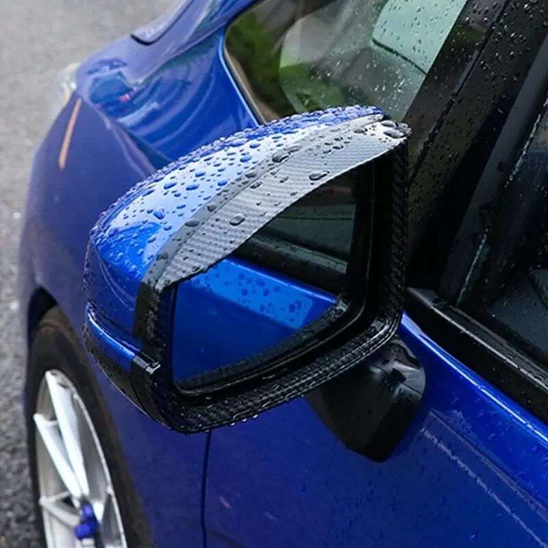 Новинка ABS углеродное волокно зеркало заднего вида дождевик Накладка для Honda Jazz Fit GK5-19 протектор наружные части