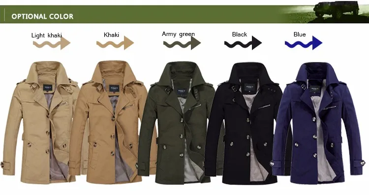 de jaqueta masculina trench coat masculino blusão outwear algodão tecido