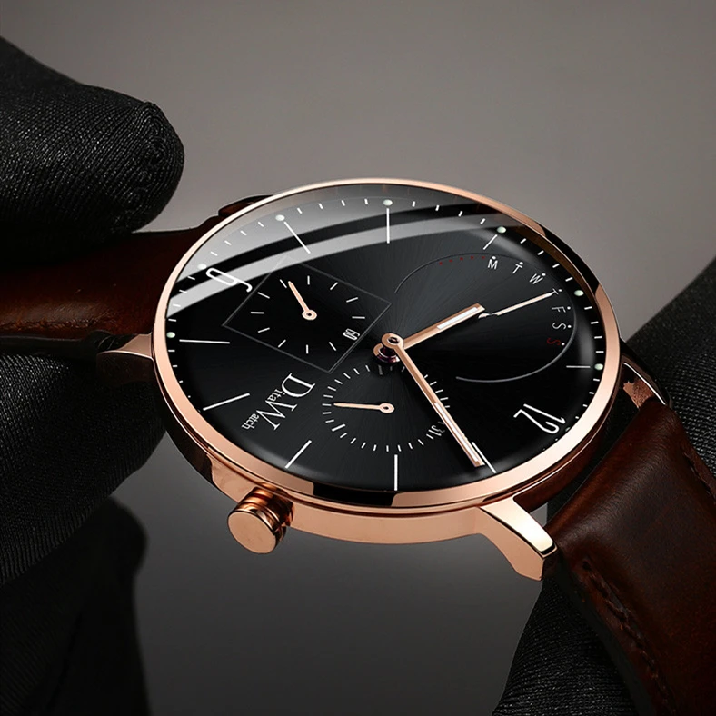 DITA мужские модные наручные часы 2.5D Hardlex зеркальные водонепроницаемые Доступные красочные часы Креативный Тонкий Dial Relogio Masculino