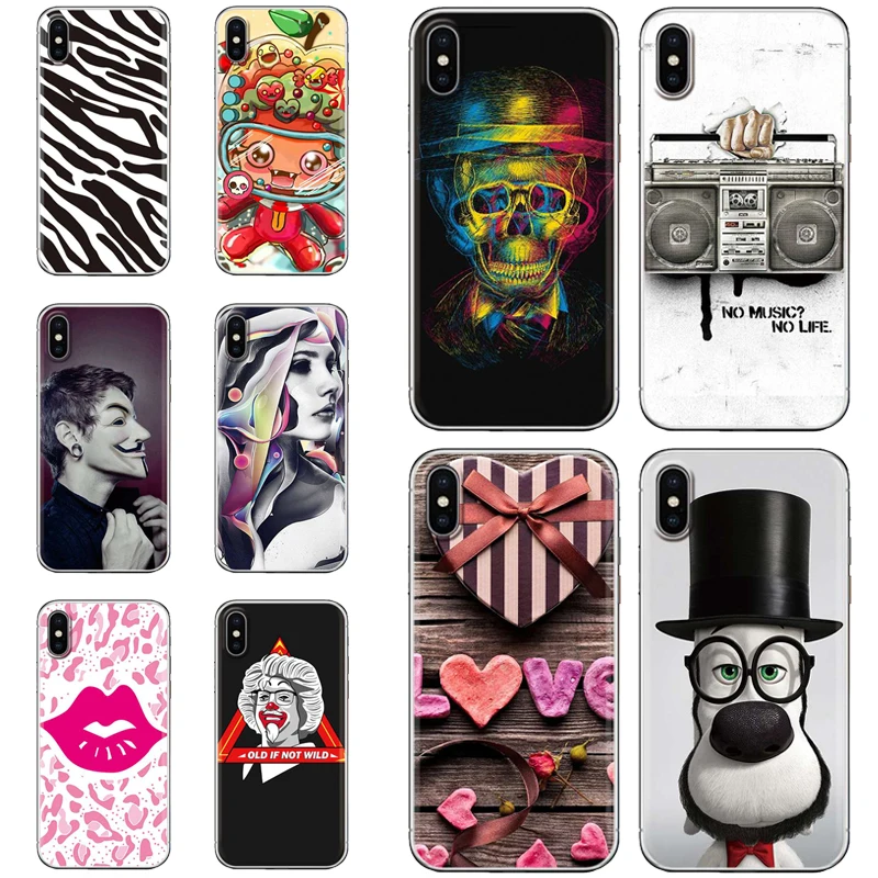 

Back Skin Cover For Alcatel 1X/ 3/ 3C/ 3V/ 3X/ 5/ U5 Plus/ 5V/ 7 Stylish Pattern Series Soft Phone Case