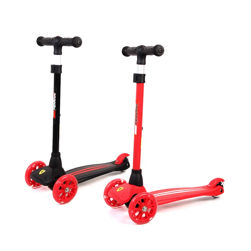 

3 Wheels Children Scooters Foldable Kickboard Exercise Toys Flashing Wheel Safety Foot-Scooters Roller Skateboard For 3-10years
