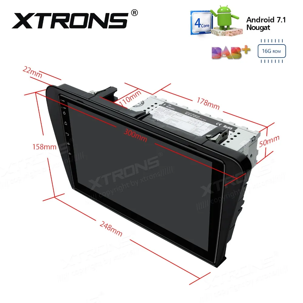 10 1 &quotAndroid 7 автомобильный стерео радио плеер авто мультимедийная система RCA GPS WIFI