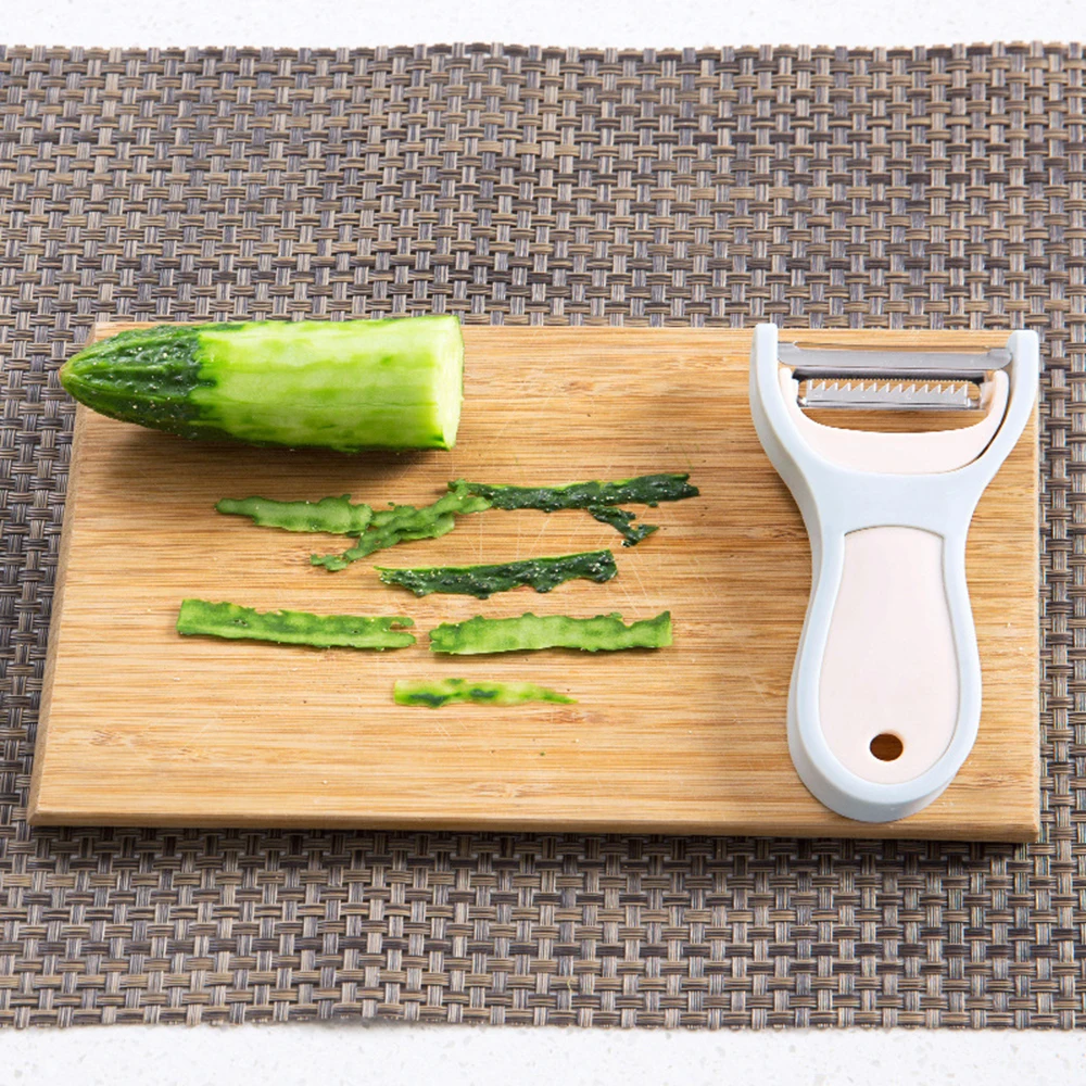 Креативный нож для очистки овощей из нержавеющей стали, кухонный Многофункциональный строгальный нож, нож для резки фруктов, Овощечистка, терка, кухонные принадлежности