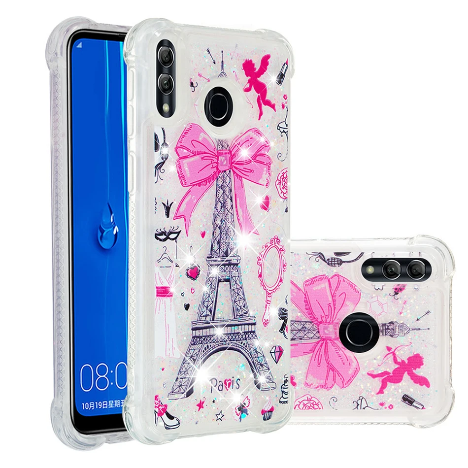 Чехол с блестками зыбучим песком для Huawei P30 Lite P20 Pro P8 2017 Mate 20 10 P9 Smart P 2019|Бамперы| |