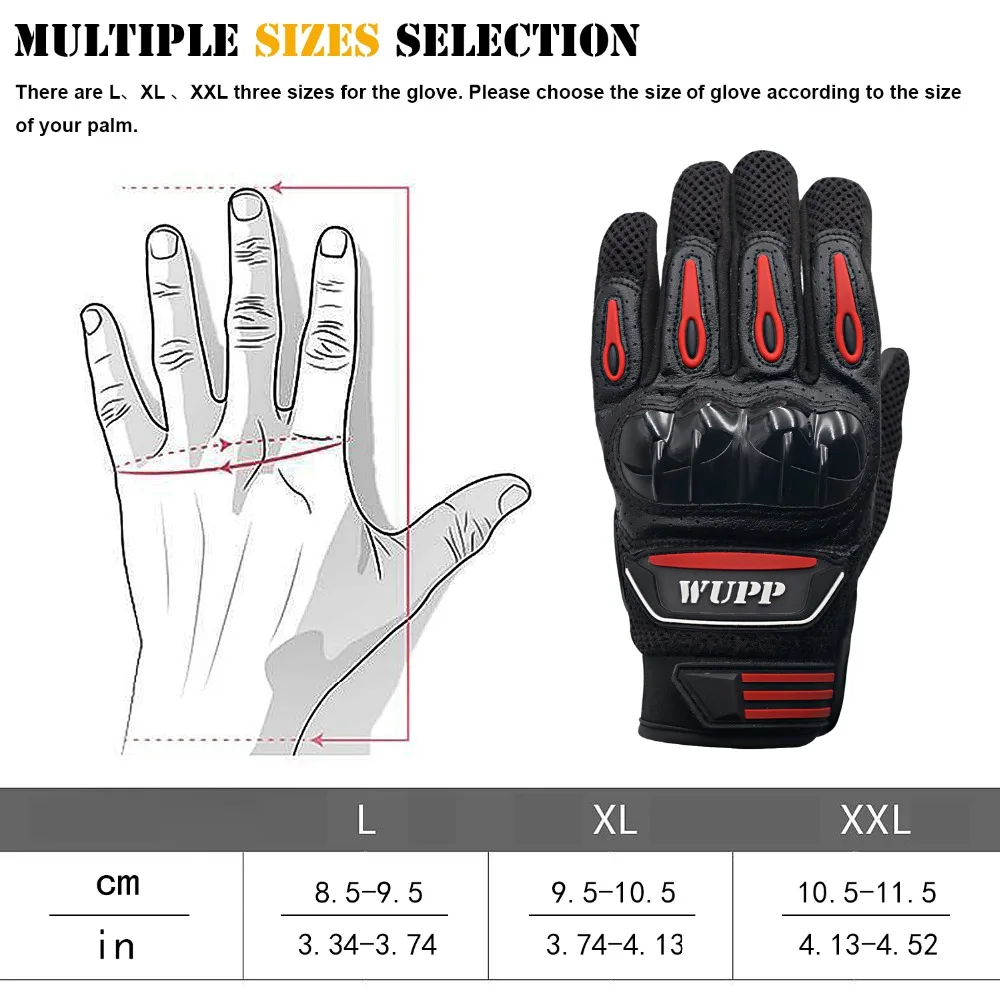 WUPP водонепроницаемые мотоциклетные перчатки полный палец теплые для езды на открытом воздухе спортивные перчатки Топ кожа ветрозащитный мотоцикл мотокросса гонки
