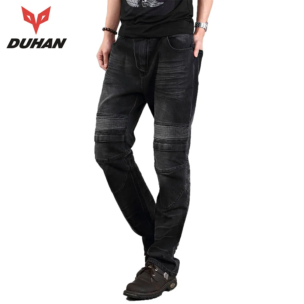 Брюки мужские мотоциклетные черные с защитой колена|moto pants|pants motocrossmotocross racing pants |