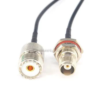 

10 Pieces Extension Cable Cord TNC Female Bulkhead O-ring to UHF Female Connector RF Coax Adapter 20CM