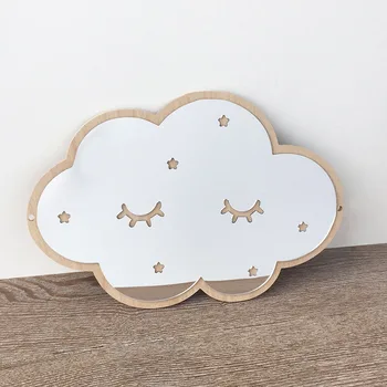 

Nordic Simple Cloud Shape Mirror Sticker Wall Mounted Decorative Mirror TB Sale