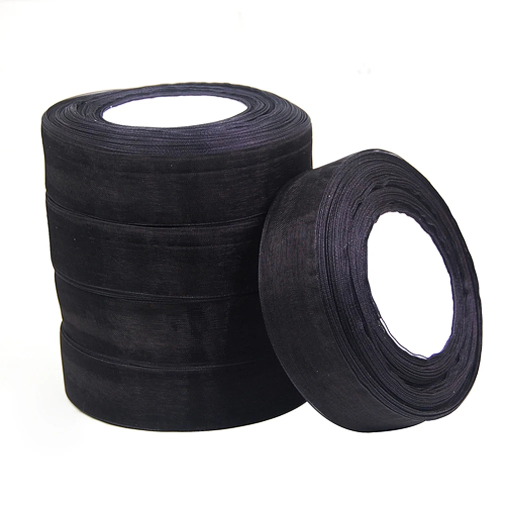 

Hot Sale 25mm Woven Edge Organza Ribbon 50 Yards / 6 Colors Wedding Supplies DIY