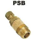 

Rapture SNS Pneumatic solenoid valve muffler PSB-06 3/4''BSPT flat adjustable muffler exhaust vent