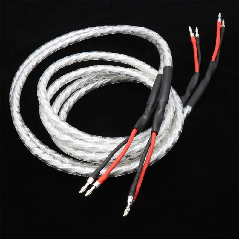 New Audiophile Hiend Hifi Banana Plug Speaker Cable Oxygen-free copper Wire US