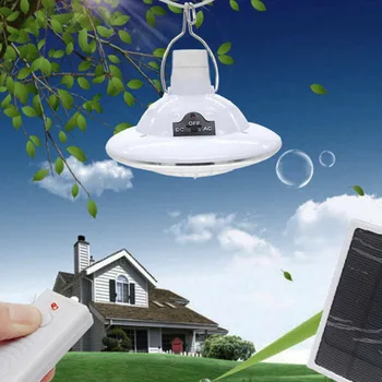 

2018 22 LED Solar Lights Remote Control with Hook Portable Outdoor Solar Lamp Garden Camp Emergency Lighting Chandelier MAL999