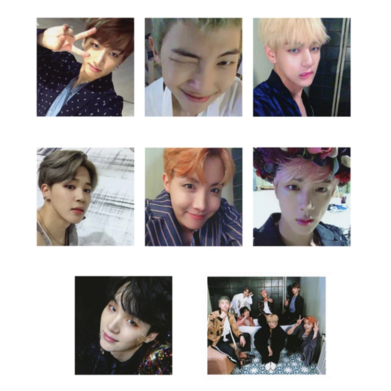 

KPOP Bangtan Boys WINGS Album Singles MV Photo Card K-POP Self Made Paper LOMO Cards Autograph Photocard XK418