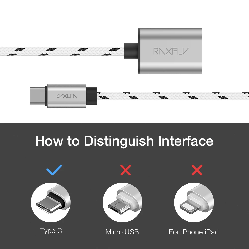 RAXFLY type-c OTG USB кабель 3,0 мама к type C папа адаптер для samsung S8 Plus Note 8 OTG кабель для Nexus 5X6 P Xiaomi 5