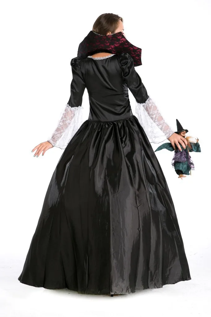 Вампира Queen Средневековый Ренессанс Дракула Хэллоуин нарядное платье костюм