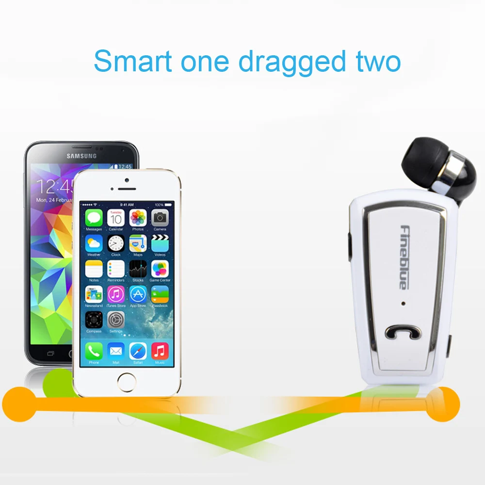 Fineblue F-V3 Business Wireless Bluetooth 4.0 Built-in Microphone in-ear Earphone Waterproof For all Bluetooth Enable Device