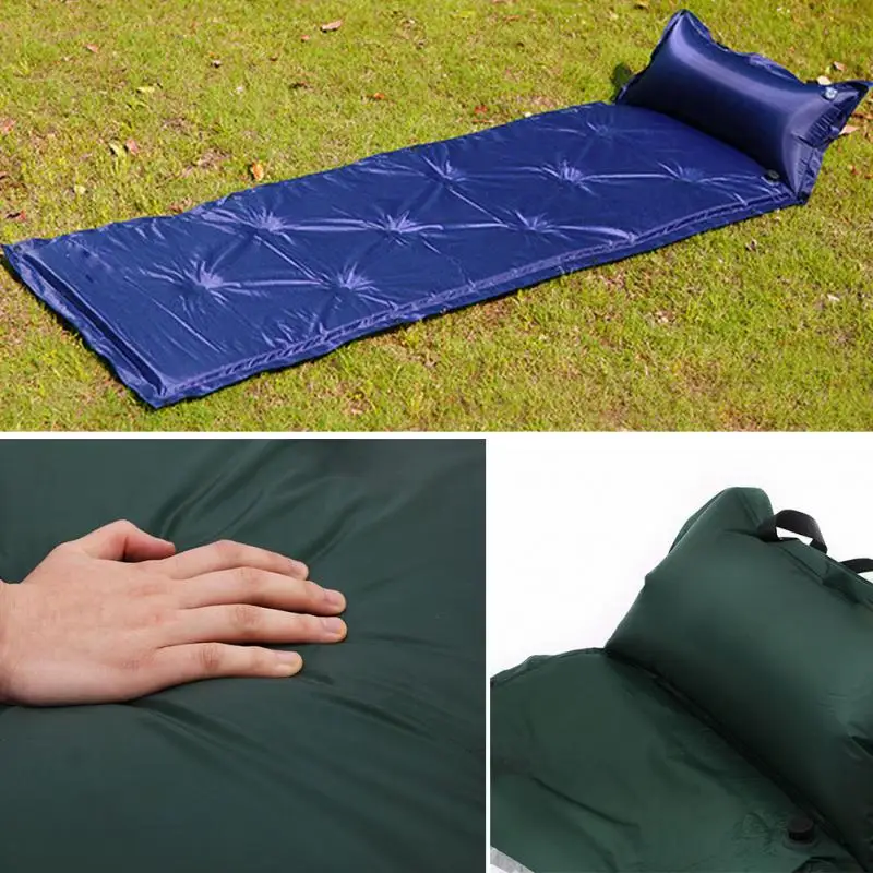 

New 1Pcs Self-Inflating Mattress Inflatable Outdoor Bed Pillow Sleeping Pad Air Mat Mattress Tent Picnic Camping Hiking Mat #925