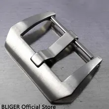 Bliger 316L из нержавеющей стали матовый scerw-in Пряжка подходит для автоматического движения мужские часы кожаный ремешок для часов аксессуары BU3