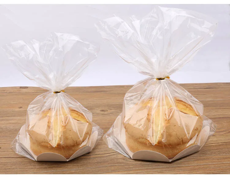 50 шт. шифон торт упаковки DIY выпечки Сумки торт бумажная коробка для хлебобулочных cholocate конфеты пищевая упаковка bag 6/8 дюймов