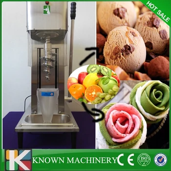 

Best seller less power consumption soft ice cream fresh fruit or nuts mixer blender making machine
