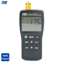 TES-1311 цифровой промышленный K Тип термопары термометр температуры с подсветкой ЖК-дисплей