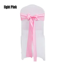 Дешевый 50 шт/партия сувенир для свадебной вечеринки синий/розовый/фиолетовый гостиничный Банкетный стул пояс атласная резинка с тесьмой Дети День рождения украшение для церемонии