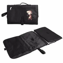 Новое поступление, портативная Узорчатая пеленка для малышей с сетчатой сумкой, водонепроницаемый складной коврик для малышей