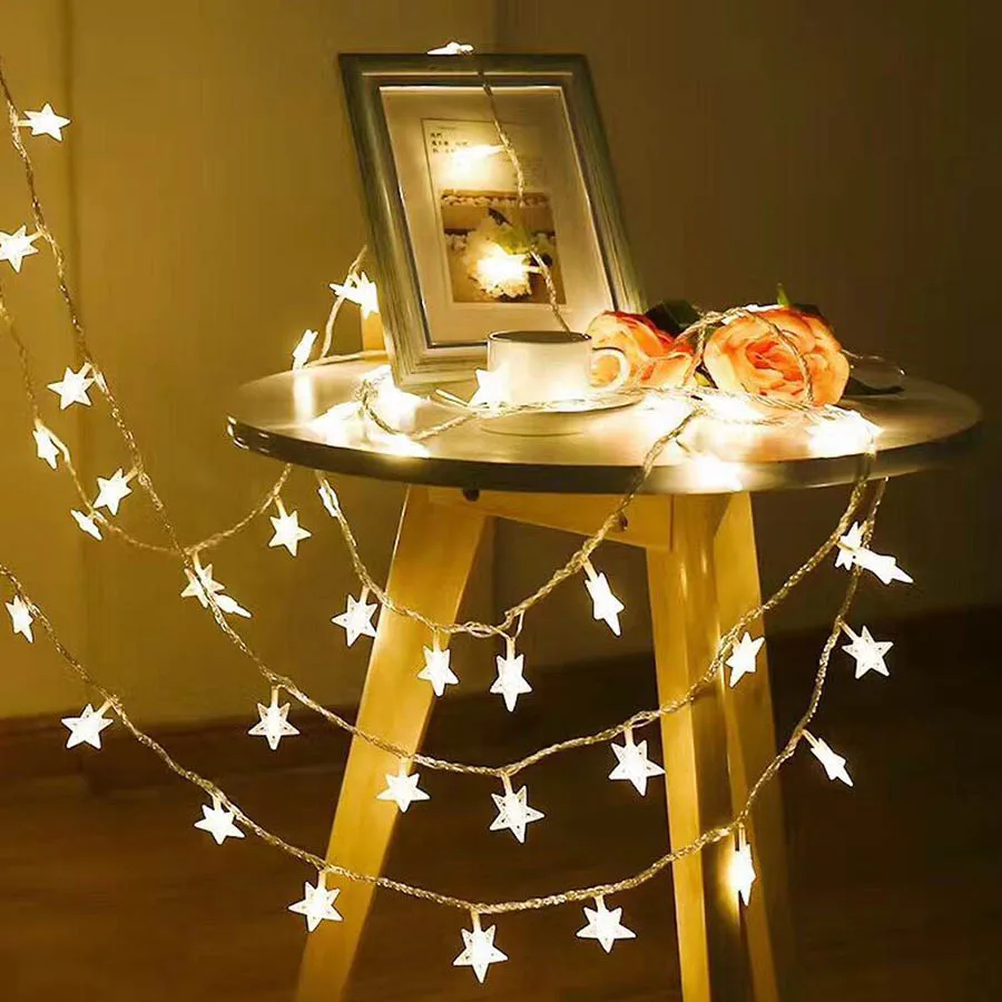 3M 20Leds USB LED Star String Light 8 Mode Remote Control Fairy Light Christmas Party Wedding Garden Home Decor Lighting Lamps (13)