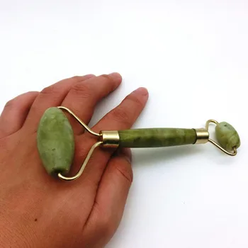 

Cool Jade Finger Face Massage Roller Massager Ball Anti Wrinkle Skin Lifing Fat Loss Weight Natural Beauty Tool