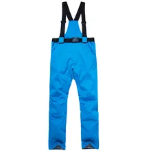 Новые горнолыжные брюки, мужские и женские парные модели шпона сноубординга брюки, ветронепроницаемая Водонепроницаемая теплая стеганые лыжные штаны