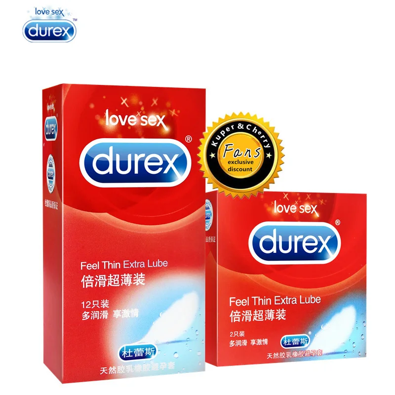 

Durex 32 Pcs/lot Adult Sex Products Condom Boxes Feel Thin Extra Lube Natural Latex Condoms For Men Sex Toys Tool Kondoms