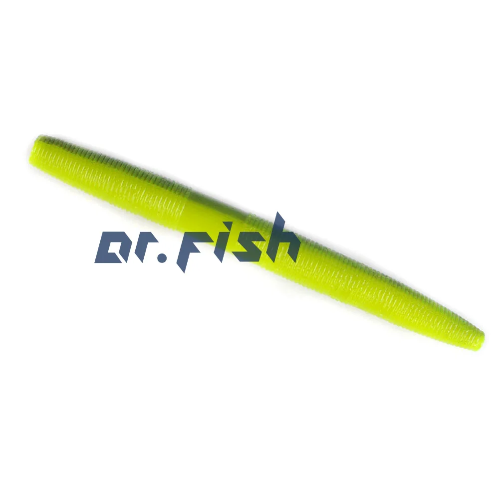 Dr. Fish мягкий пластиковый червь Fat WACKY Worm приманка два цвета для ловли окуня Teaxs Carolina