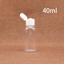 Пустая 40 мл пластиковая косметическая бутылка для воды с откидной крышкой многоразовые контейнеры для эфирного масла для макияжа