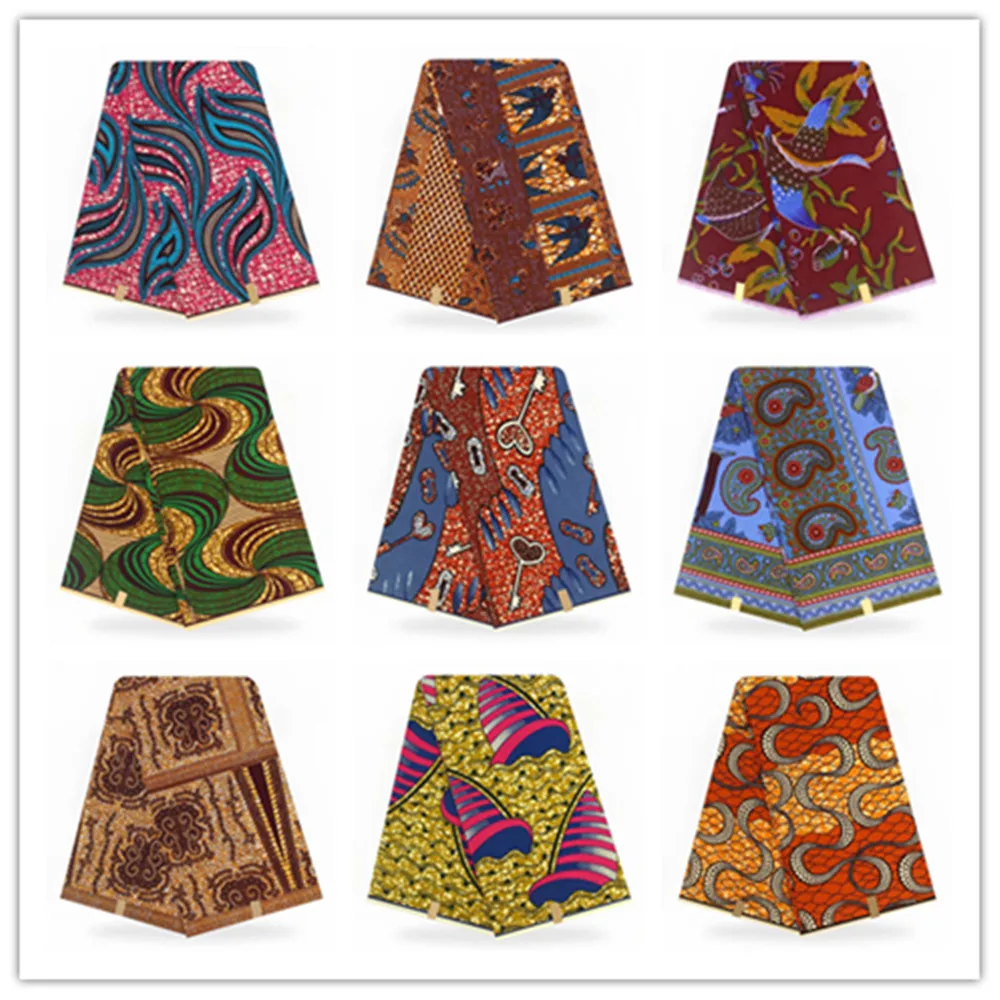 

veritable wax hollandais guaranteed real dutch wax high quality pagne super wax hollandais african ankara sewing fabric YGB11