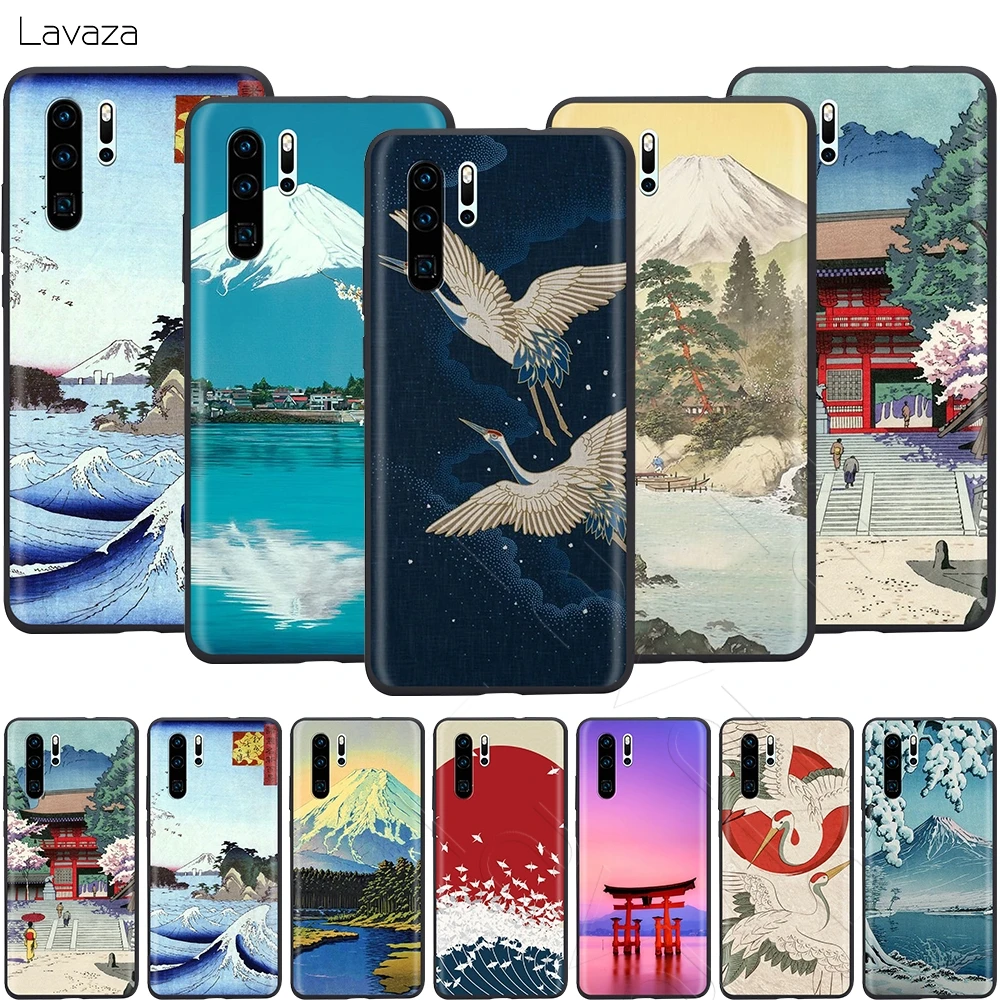 Lavaza японский кран Fuji Mountain Wave чехол для Huawei Mate Y7 Y9 P8 P9 P10 P20 P30 P40 Max Lite Pro P Smart Mini |