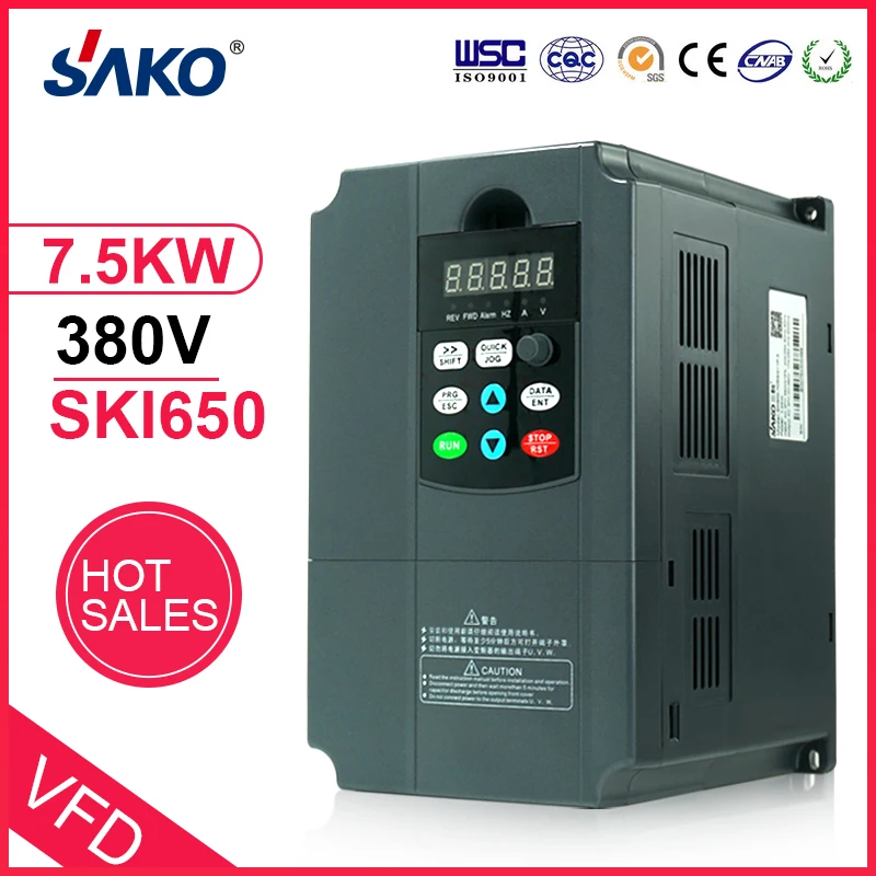 Sako VFD 380V 7.5KW Солнечный фотоэлектрический инвертор контроллер мощности для использования насоса