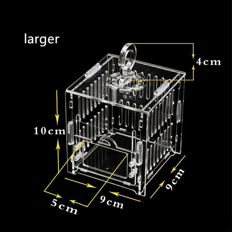 Прозрачная акриловая клетка для тараканов Кузнечик клетка в форме бабочки певица рептилия клетка