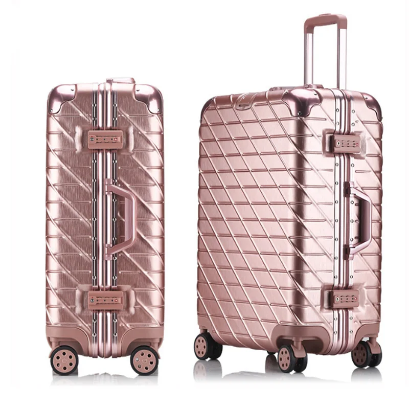 

Travel suitcase Rolling Luggage Spinner trolley case 20/29inch boarding wheel Woman Aluminum frame carry-on luggage travel bags