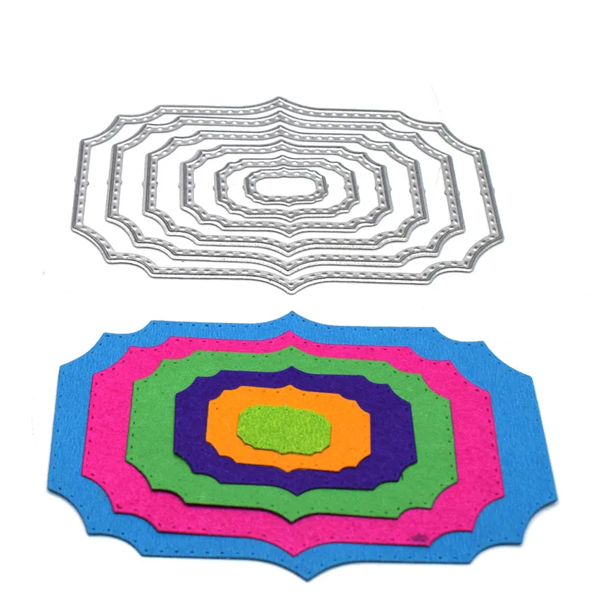 

Irregular Figure Rectangle Cutting Dies Set for Scrapbooking Die Cut Paper Card Diy die cutter