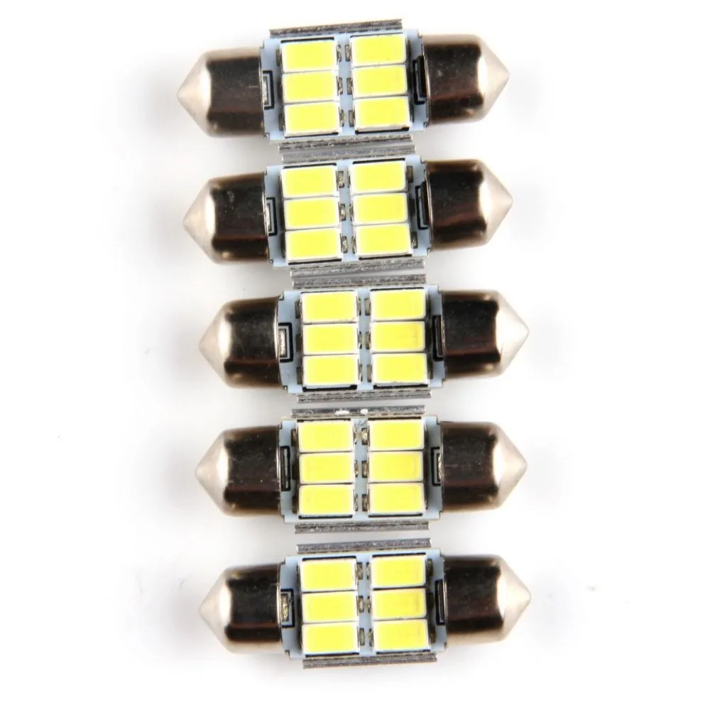 

10pcs Canbus bulb S8.5 5730 5630 6SMD c5w 31mm Door handle LED glove box/ Dome Festoon Bulb roof working lamp lighting system