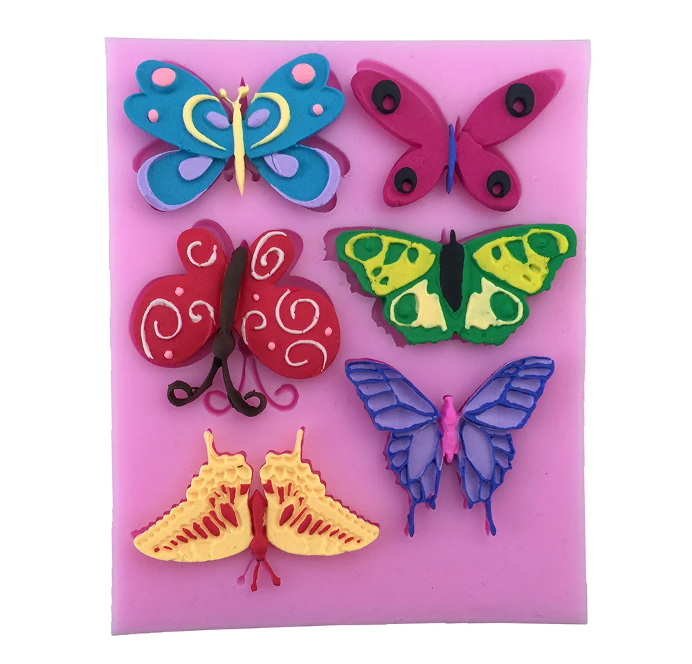 

Five Kinds Of Butterfly Shape Silicone Cake Tool,Cupcake,Chocolate,Lace,Jelly Molds, Fondant Decorating E127