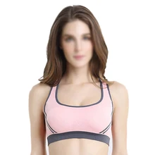 SZ-LGFM-Seamless Sport Bra Top Comfortable Bra Push up For Sports-Baby Pink