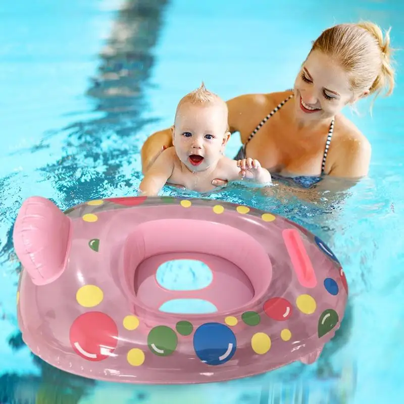 

Baby Kids Summer Swimming Pool Swimming Ring Safety Infant Inflatable Float Circle Seat Boat Summer Swimming Water Fun Pool Toys