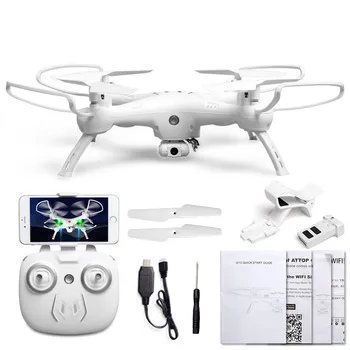 

W10 Intelligent Uav Drone 2.4G WIFI FPV 480P/720P HD Camera 100 Meters Flight Distance One-button Take-off/Landing RC Quadcopter