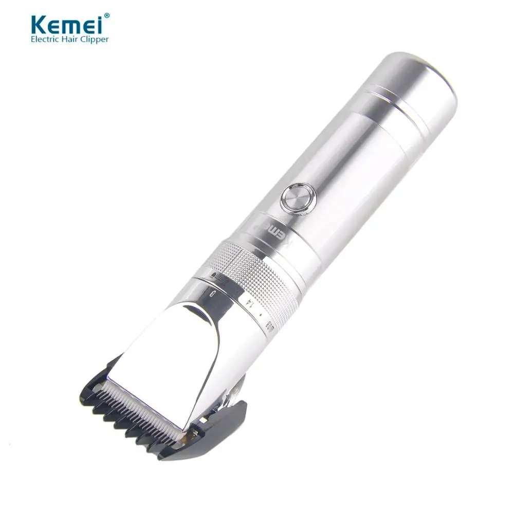 

Hair Clipper Aluminum Alloy Rechargeable Electric Hair Trimmer Removal Cutting Machine Man Children KM-9801 Styling Accessory